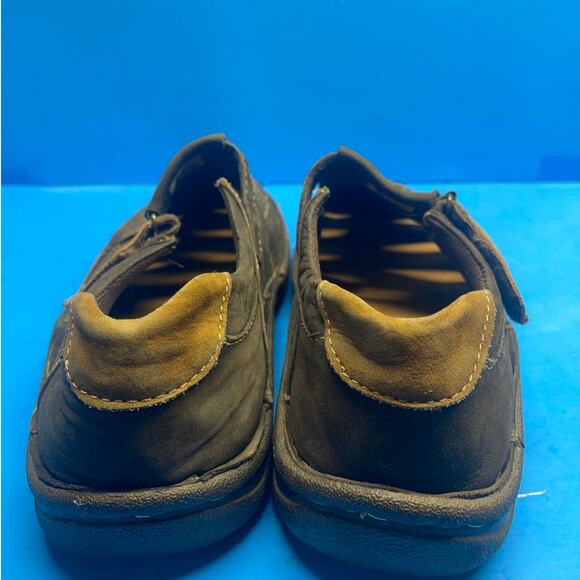 Propet Jack Fisherman Sandals Brown Leather Walking Comfort Mens Size 9 3E(X) - Picture 10 of 11